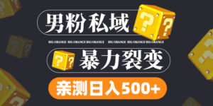 男粉项目,一个作品变现1000+,新渠道新玩法,一部手机实现月入过万-高华