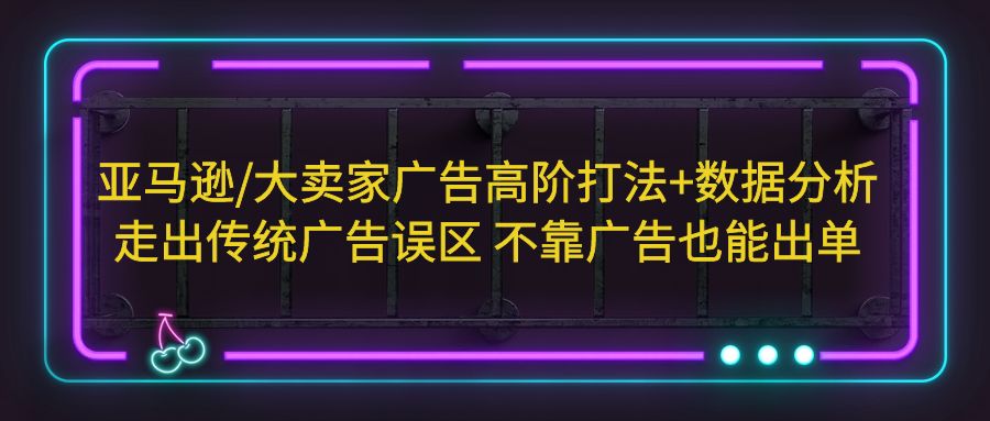 亚马逊/大卖家广告高阶打法+数据分析,走出传统广告误区 不靠广告也能出单-高华
