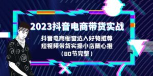 2023抖音电商带货实战,橱窗达人好物推荐,实操小店随心推(80节完整)-高华