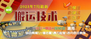 2023/7月最新最硬必过审搬运技术抖音快手B站通用自动剪辑一键去重暴力起号-高华