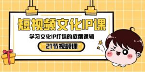 短视频-文化IP课,学习文化IP打造的底层逻辑(21节课)-高华