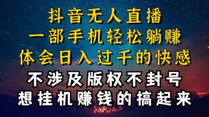 (10831期)抖音无人直播技巧揭秘,为什么你的无人天天封号,我的无人日入上千,还…-高华