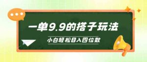 (10162期)小白也能轻松玩转的搭子项目,一单9.9,日入四位数-高华