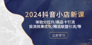 2024抖音小店新课,体验分拉升/商品卡引流/投流效果优化/精选联盟引流/等-高华