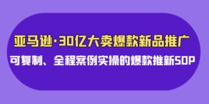 亚马逊30亿大卖爆款新品推广,可复制、全程案例实操的爆款推新SOP-高华