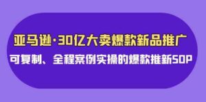 (9944期)亚马逊30亿·大卖爆款新品推广,可复制、全程案例实操的爆款推新SOP-高华